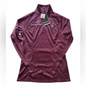 NWT Ariat Burgundy long sleeve top XS